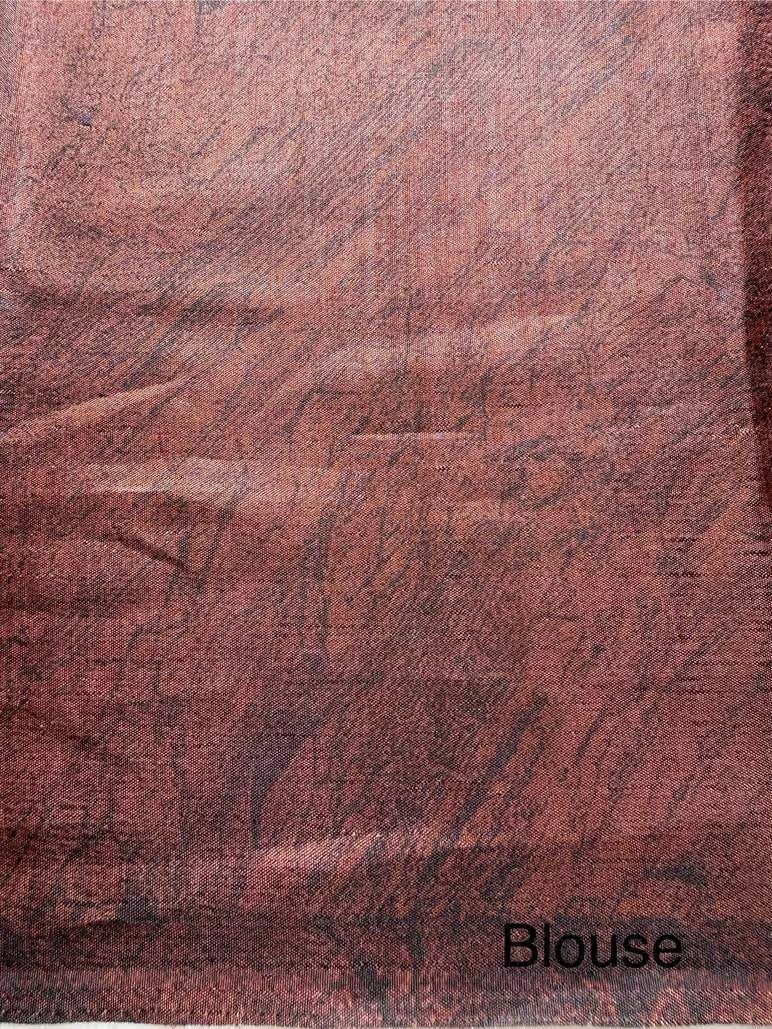 A Brown colour printed blouse for Woman