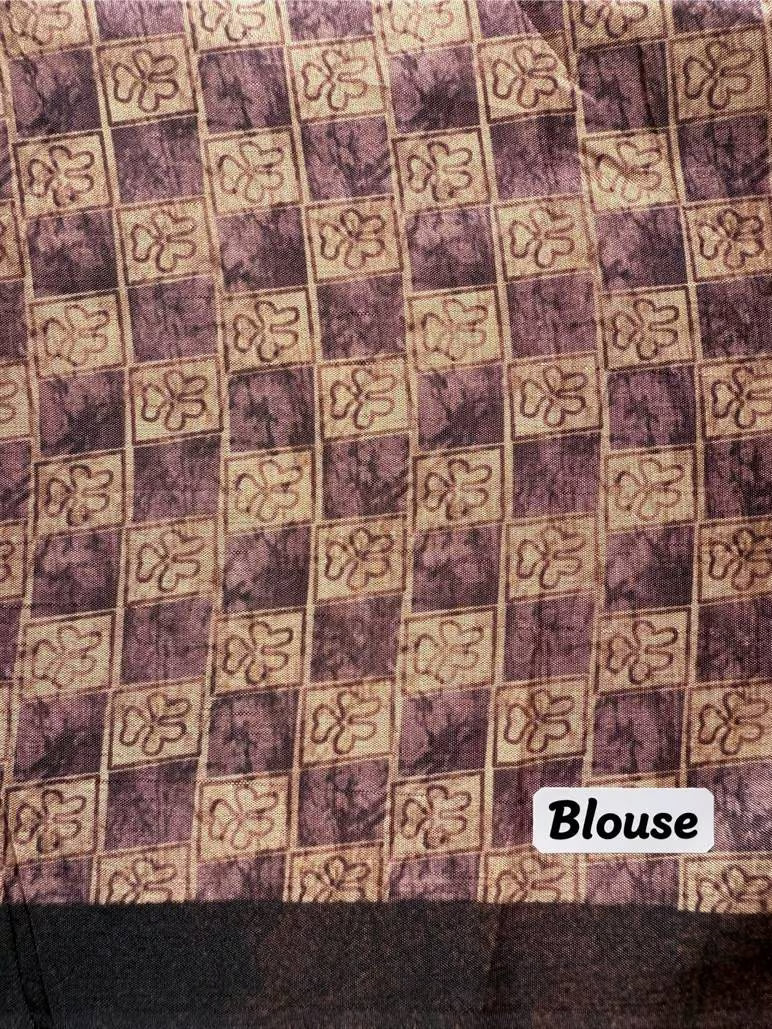 Unstiched Geometric printed blouse.