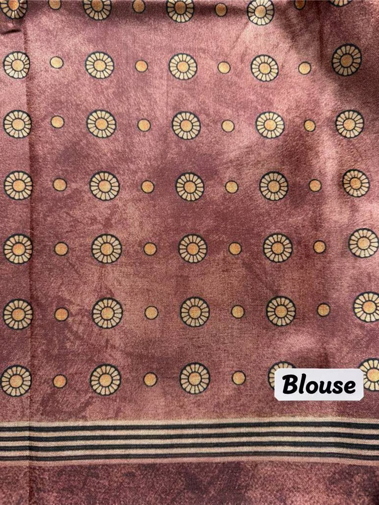 Printed Rose Gold blouse for woman.