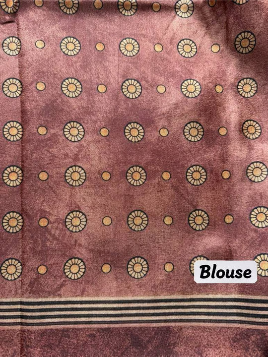 Printed Rose Gold blouse for woman.