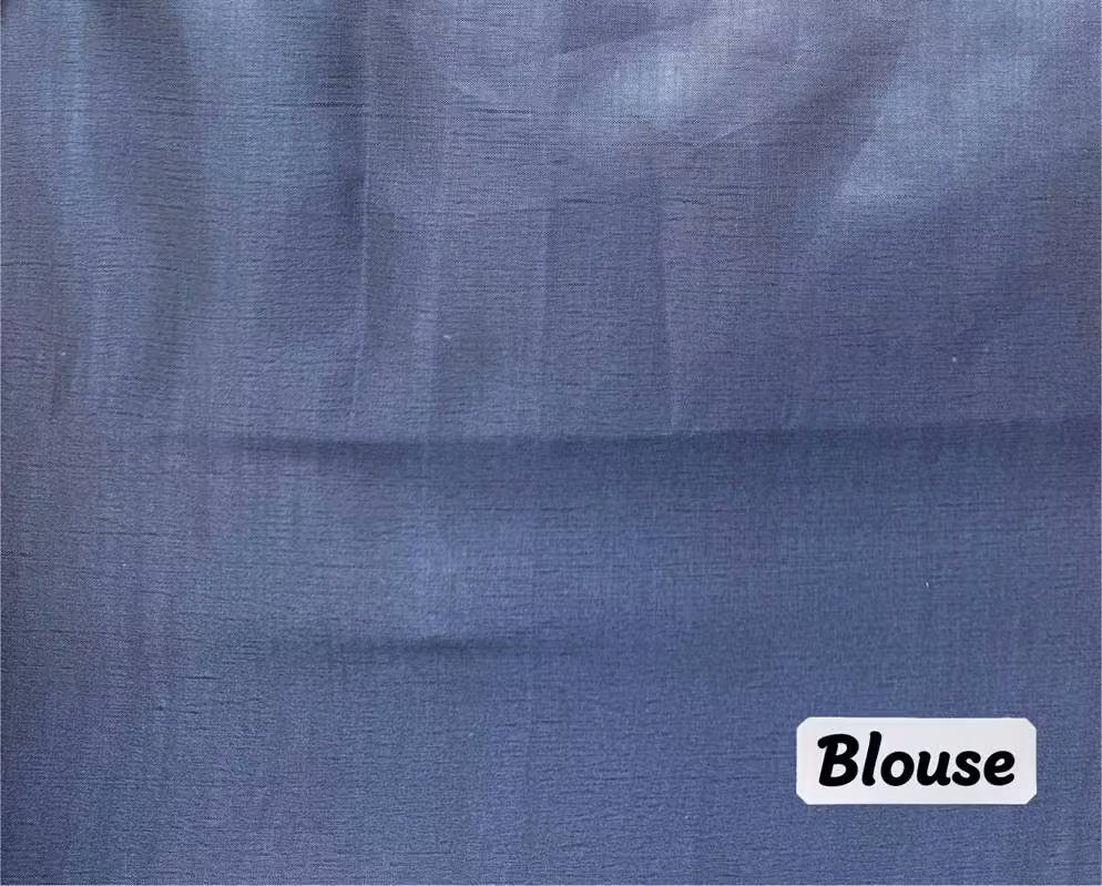 Solid Indigo blouse for woman by Ethnic Today.