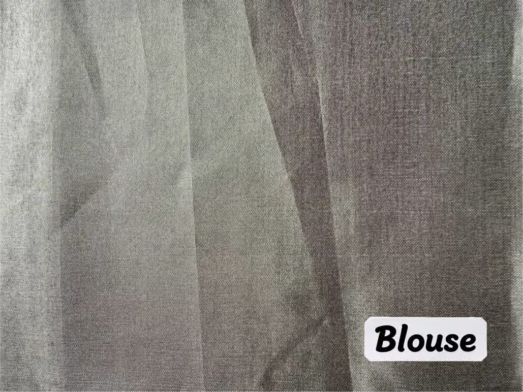 Solid Grey toned saree blouse for woman.