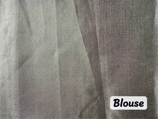 Solid Grey toned saree blouse for woman.