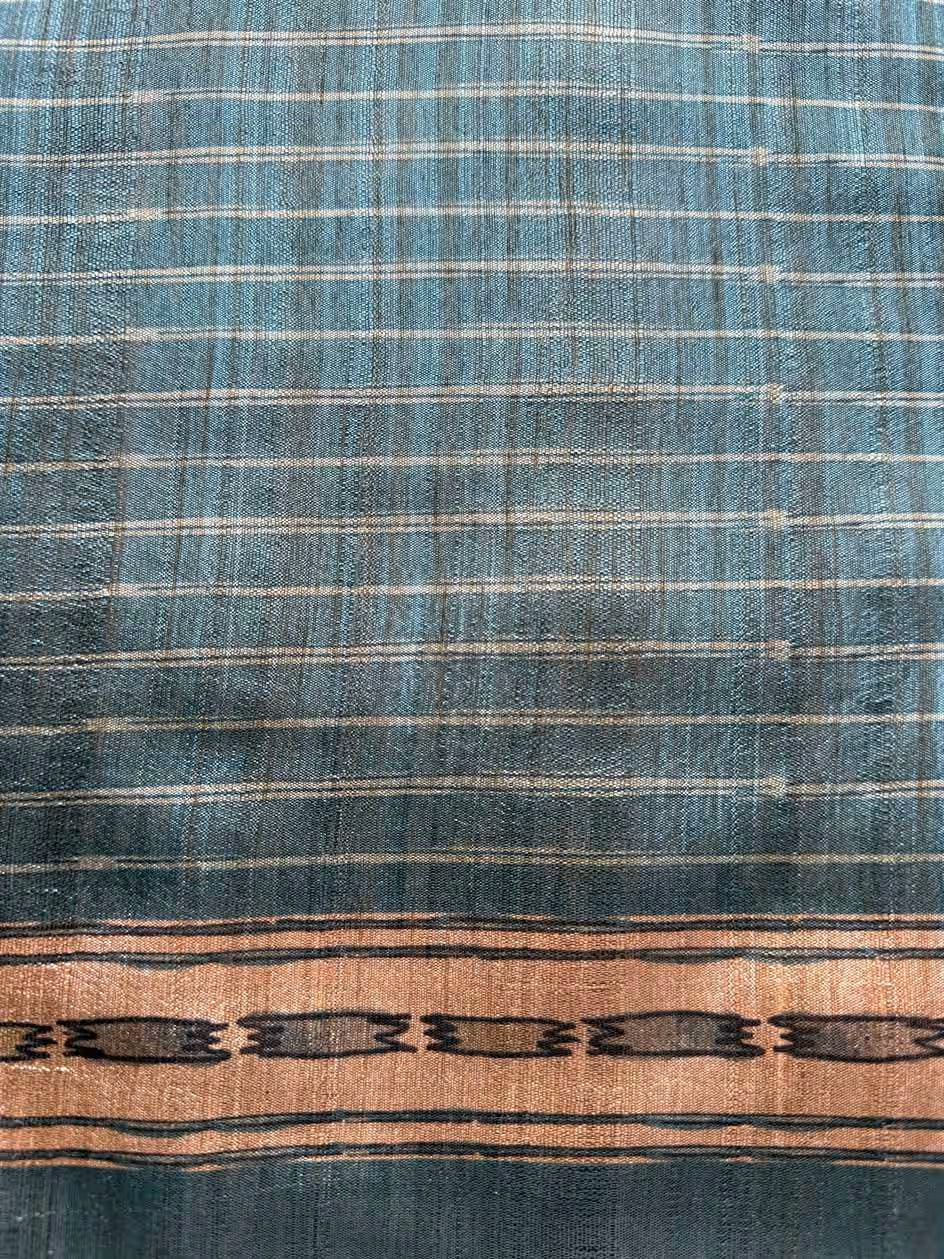 Blue colour blouse in Stripe pattern for woman.
