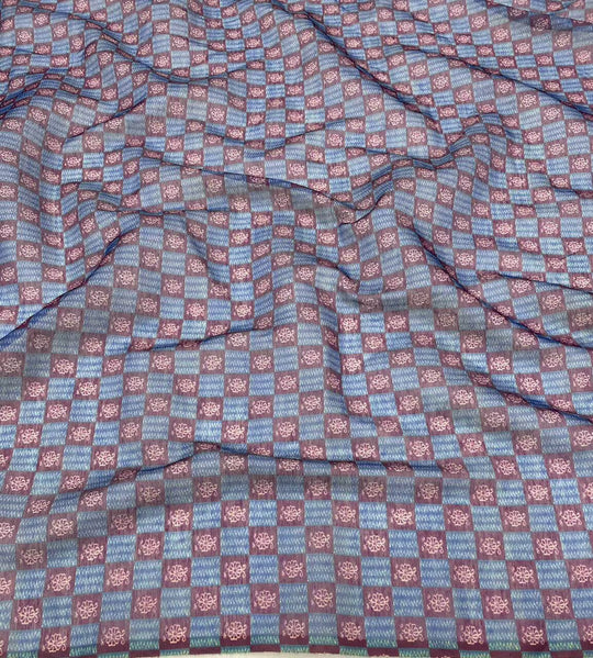 Box print blouse for woman by Ethnic Today.